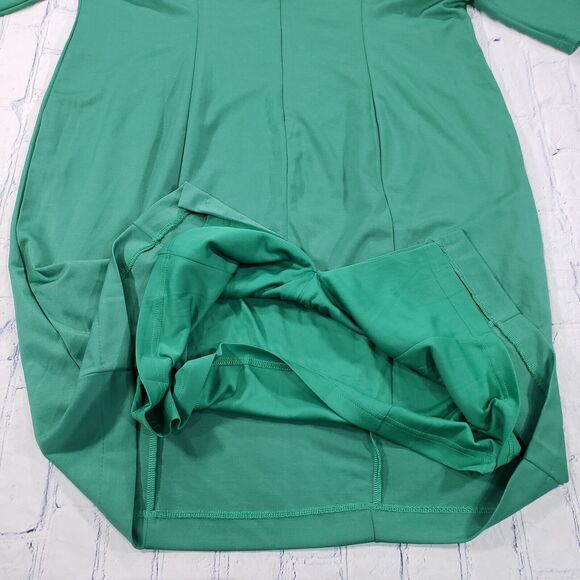 Alexia Admor WOMENS SIZE 2X Square Neck Midi Dress Green Pencil - Picture 5 of 14